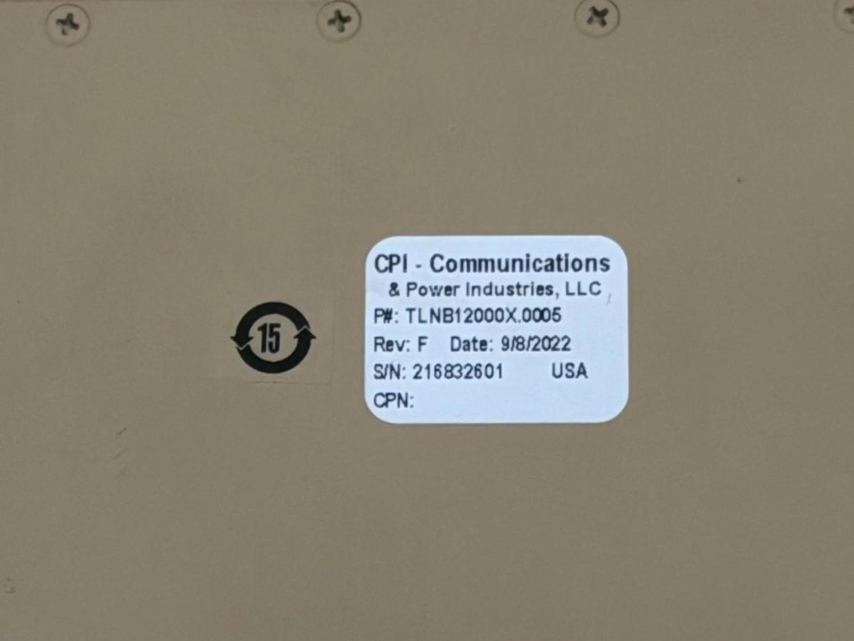 Used CPI TLNB12000X.0005 KU-Band Low-Noise Block Downconverter