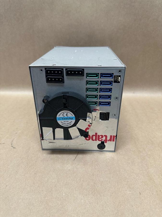 Used MINI 5 Bay Tower Server Case w/ CoolJag Fan 12V