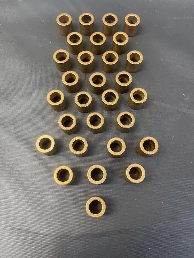 New - open box Bronze Bushings, 1/2” I.D. , 3/4” O.D. 3/4” Length - Lot of 29
