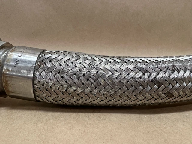 Used 19" Corrugated Braided Stainless Steel Hose