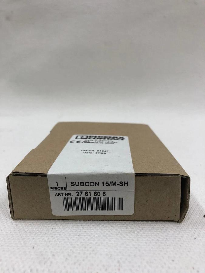 Used Phoenix Contact Subcon 15/M-SH 15 Pin Connector *FACTORY SEAL*