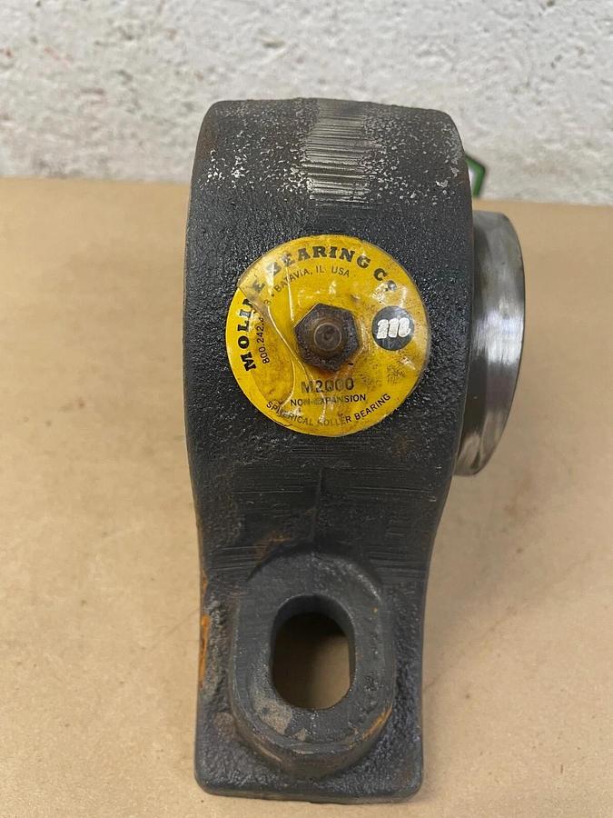 Used Moline 2-1/4” Bore, Pillow Block Bearing