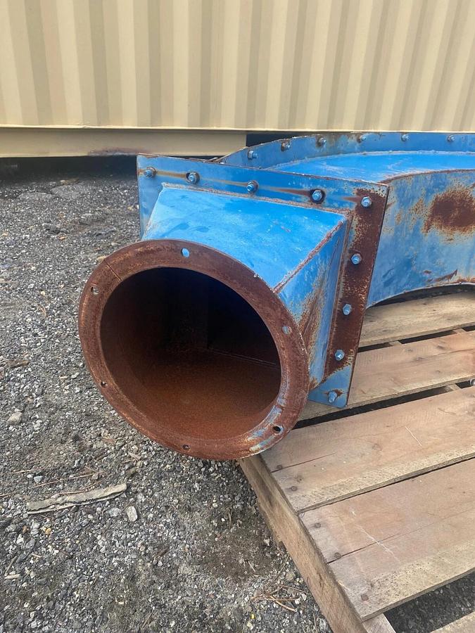 Used Koger Air 10x90 Replaceable Back Elbow, 10” Flange, 90° Elbow