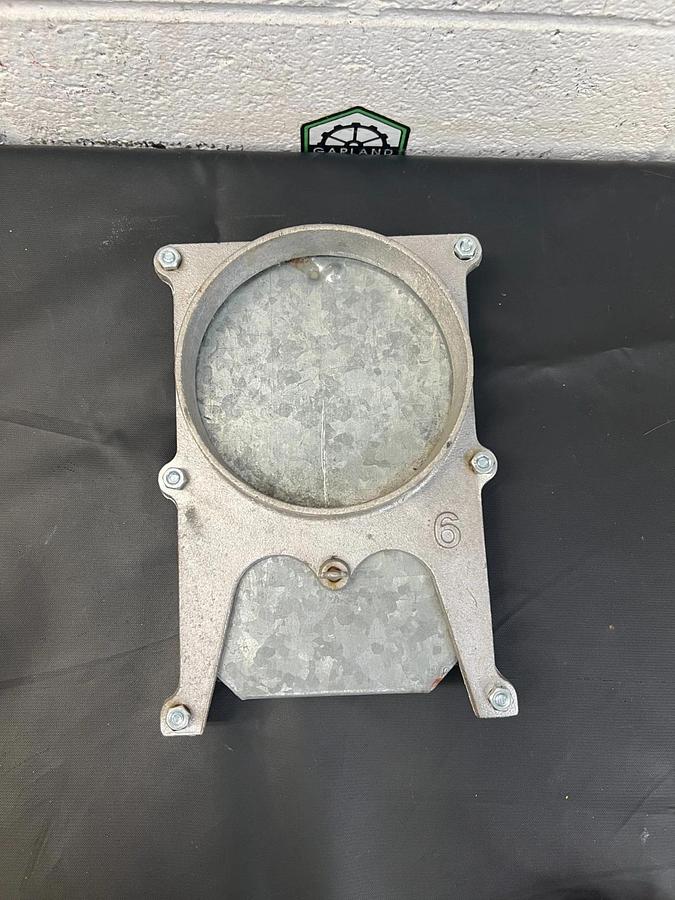Used Manual Blast Gate Aluminum 6” Diameter Galvanized Steel Gate
