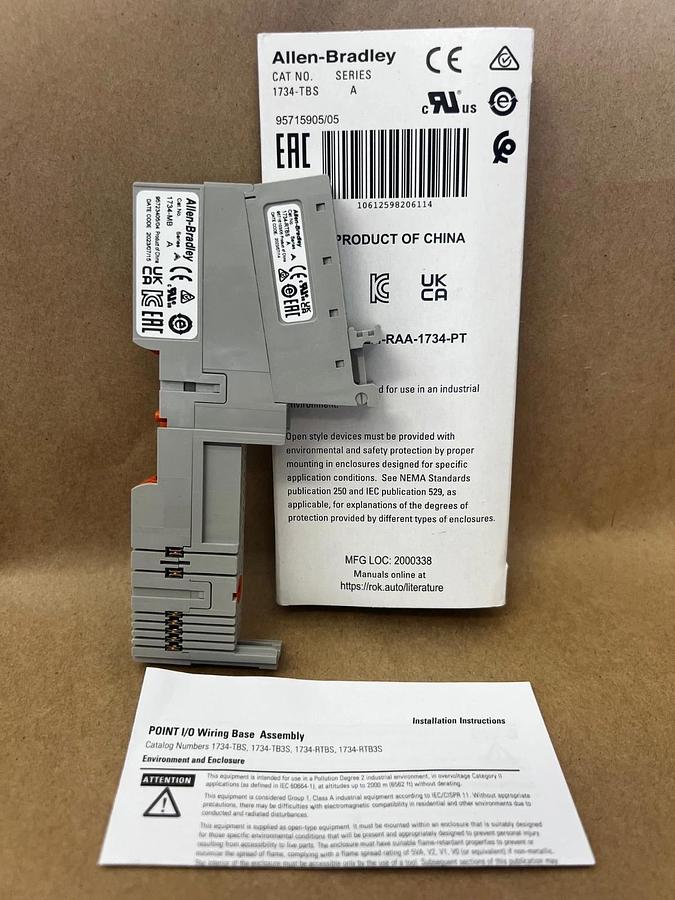 Used Allen Bradley 1734-TBS Ser A Point I/O Module Terminal Base