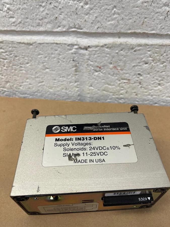 Used SMC IN313-DN1, Terminal Block, Device Net, Serial Interface Unit