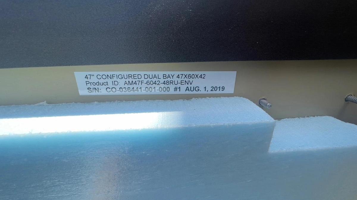 Used American Products- AP FREEDOM AM47F-6042-48RU-ENV Outdoor Telecom Cabinet