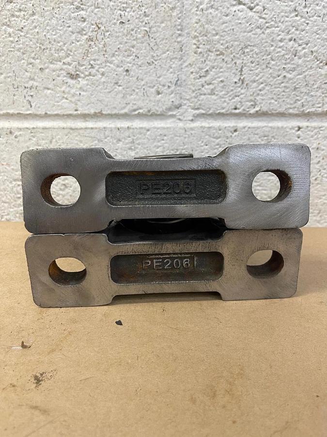 Used KML PE206 Pillow Block, w/ UC206-19 Bearings - Lot of 2