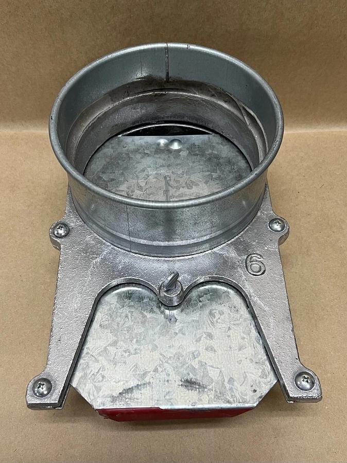 Used Nordfab 6-inch Cast Aluminum Blast Gate
