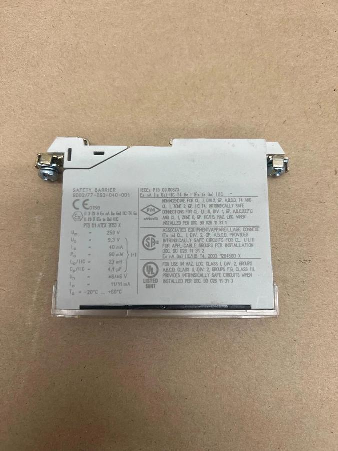 Used Intrinspak 9002/77-093-040-001 Safety Barrier