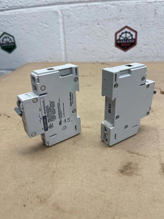 Used Allen-Bradley 1492-CB1 G050 Manual Motor Controller Ser C 5A 1/2Hp 277VAC (2)