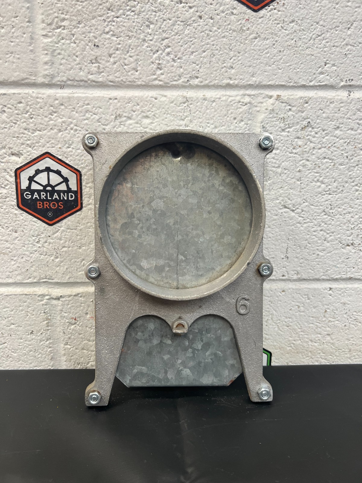 Used Manual Blast Gate Aluminum 6” Diameter Galvanized Steel Gate