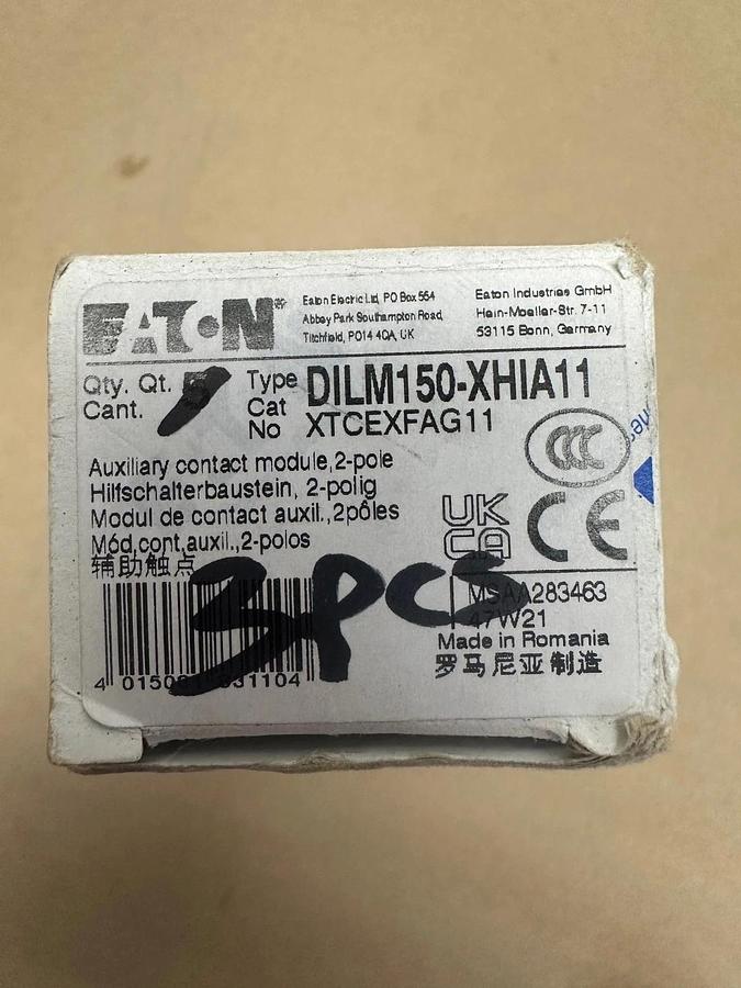 Used Eaton DILM150-XHIA11 Auxiliary Contact Module *NEW* (1 Box of Qty 3)