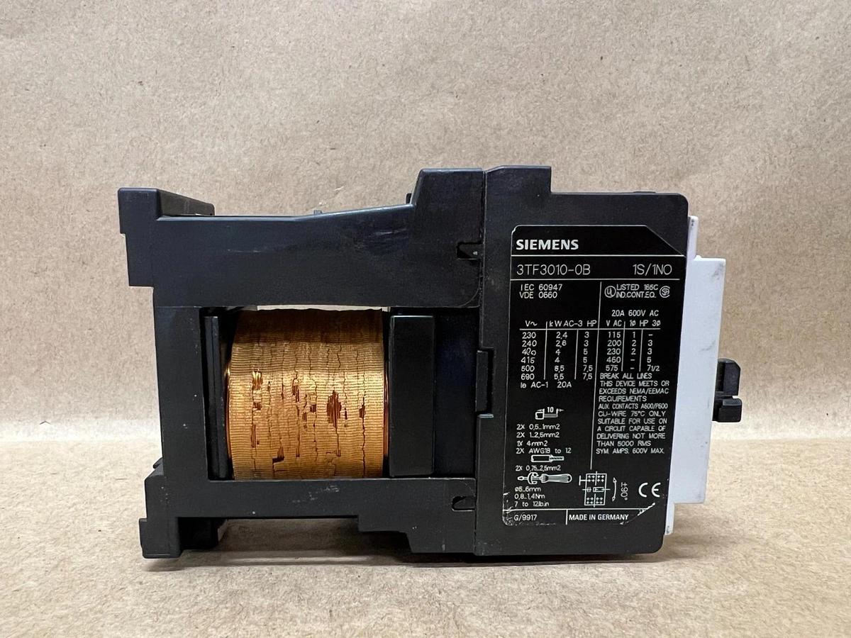 Used Siemens 3TF3010-0B Contactor