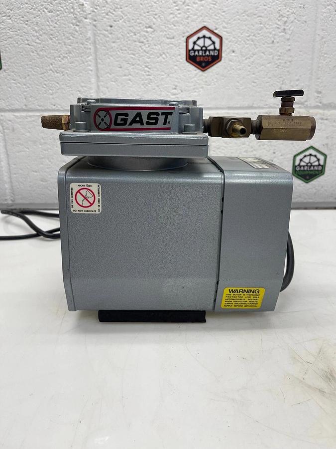 Used GAST DOA-P101-AA Compressor Diaphragm Vacuum Pump, 115 V, 4.2 Amps, 60 Hz