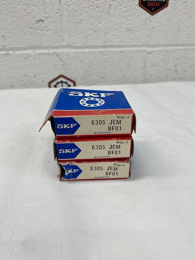 SKF JEM BF01 Deep Ball Bearing - Lot of 3
