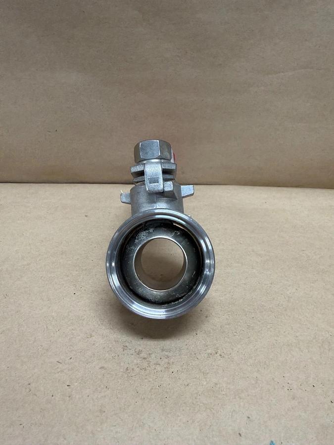 Used 1" Stainless Steel PN56 Threaded Full-Port Ball Valve (1.4401 Stainless Steel)