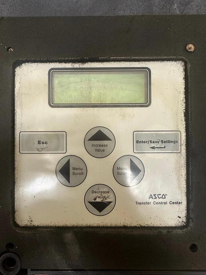 Used ASCO D07ATSA20200F5XF Automatic Transfer Switch 7000 Series