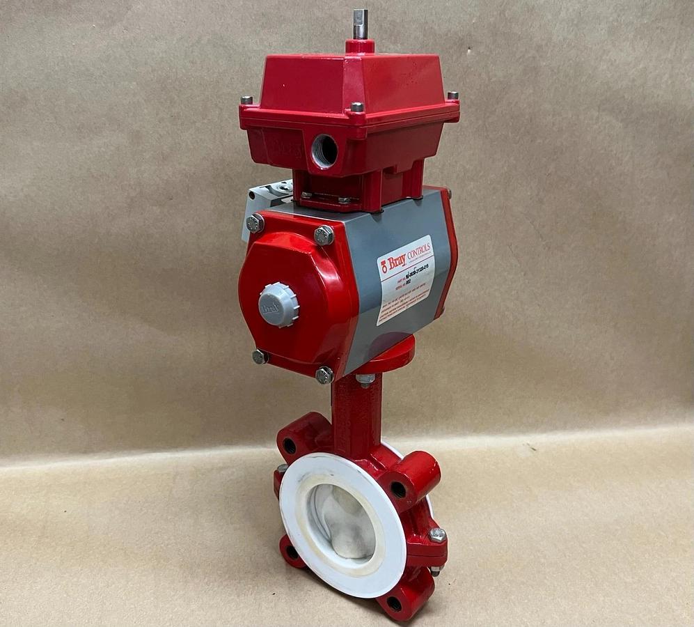 Used Bray Controls 90-0830-21320-015 Pneum Actuator, Limit Switch, Butterfly Valve