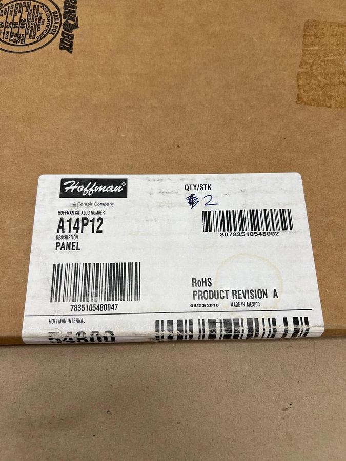 Used Hoffman A14P12 2 Pack Panel