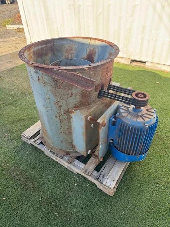 Used Hartzell Fan VA29-BD, 29” Inline Axial Fan, Elektrim 20Hp Motor @ 1775RPM, 575V