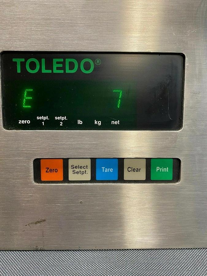 Used Toledo Scale Corp 8510 Digital Indicator Scale Screen