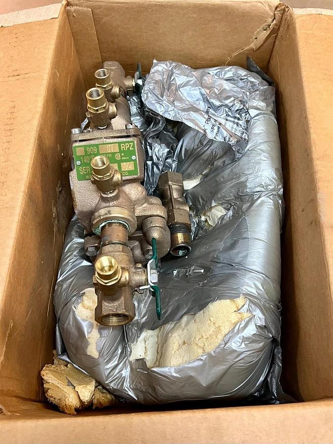 Watts 909-QT 3/4" RPZ Backflow Preventer Assembly *NEW*