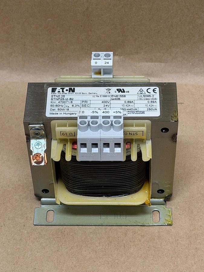 Used Eaton STN0,25 Single Phase Control Transformer, 250VA