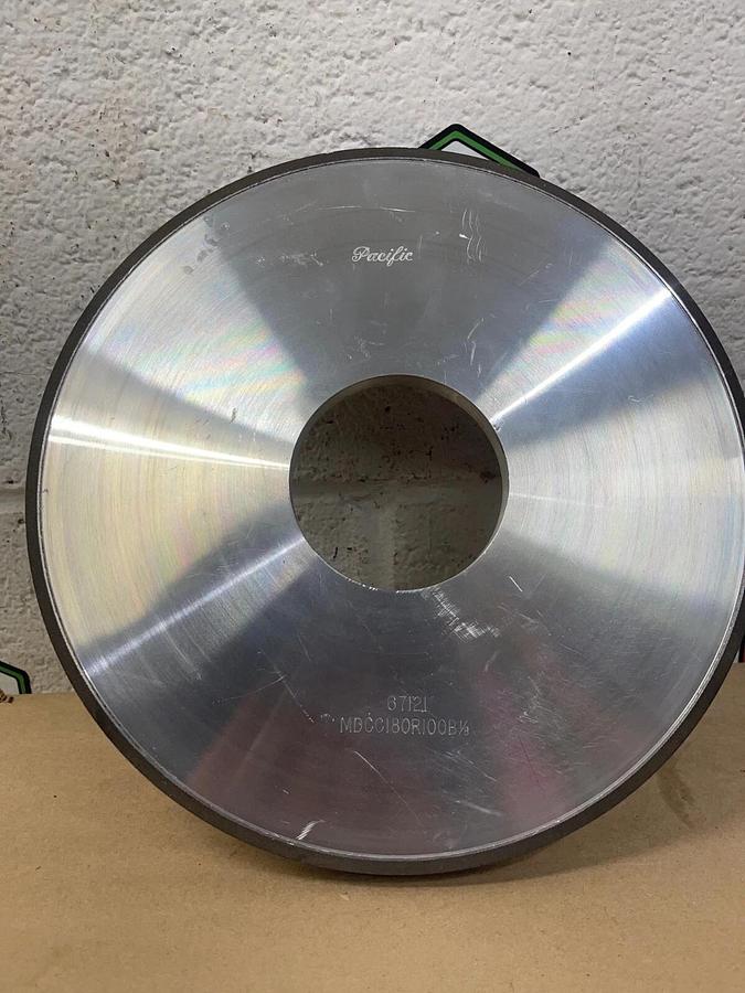 Used Pacific MDCC180R100B1/8, 67121, 10” Dia, 3” Hole/Arbor, Surface Grinding Wheel