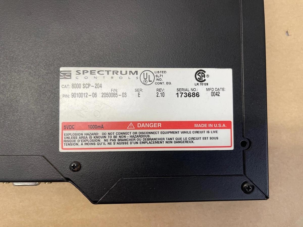 Used Spectrum Controls 8000 SCP-204 Series E Communication Process Module