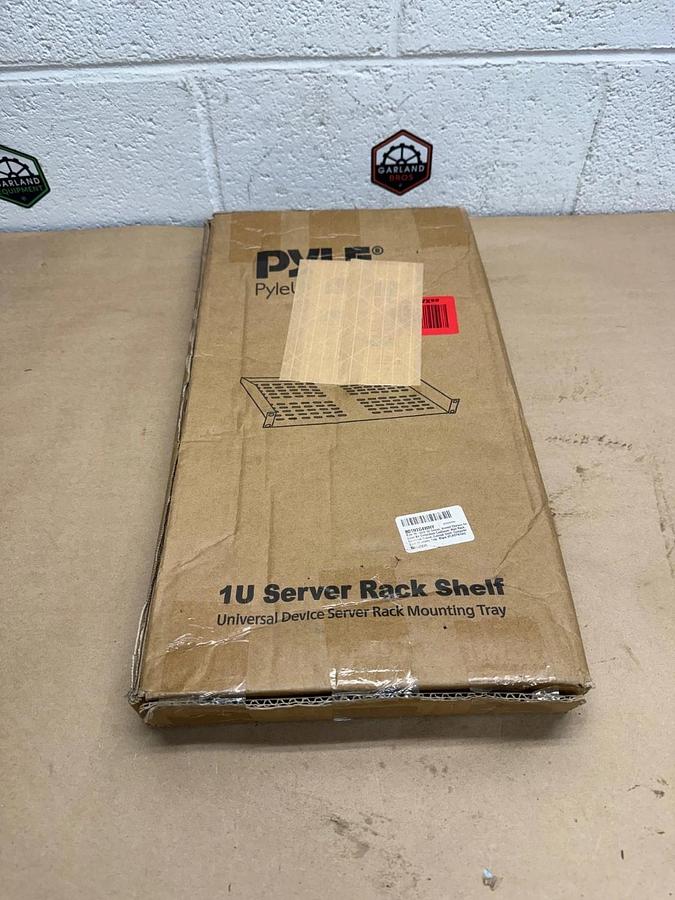 Used PYLE PLRSTN14U Server Rack Shelf, Universal Device Mounting Tray *FACTORY SEAL*