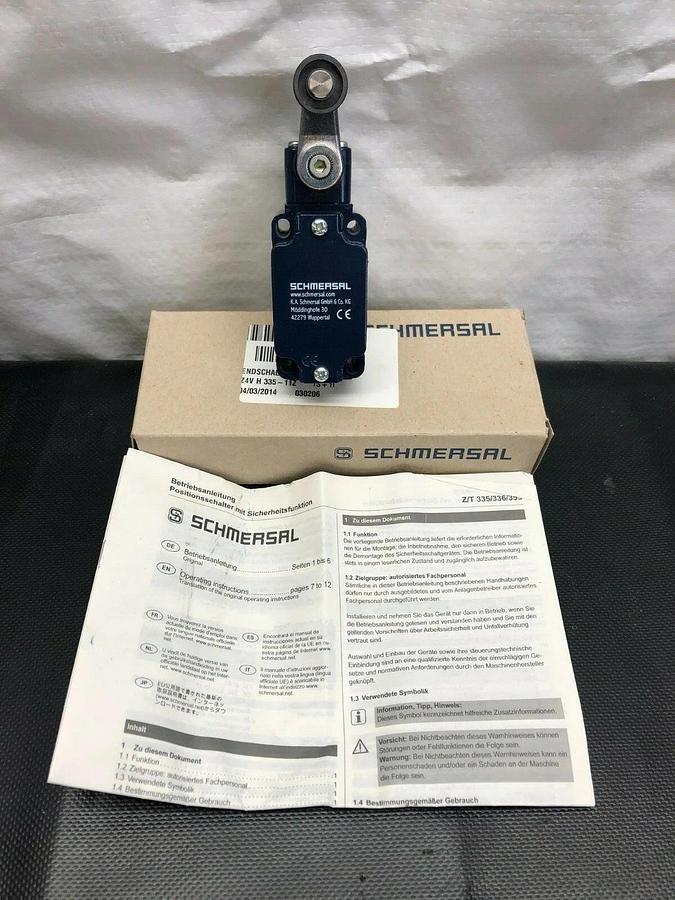 Used Schmersal Z4VH 335-11Z-M20 Roller Level Position Switch