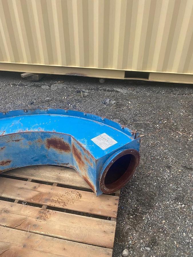 Used Koger Air 10x90 Replaceable Back Elbow, 10” Flange, 90° Elbow