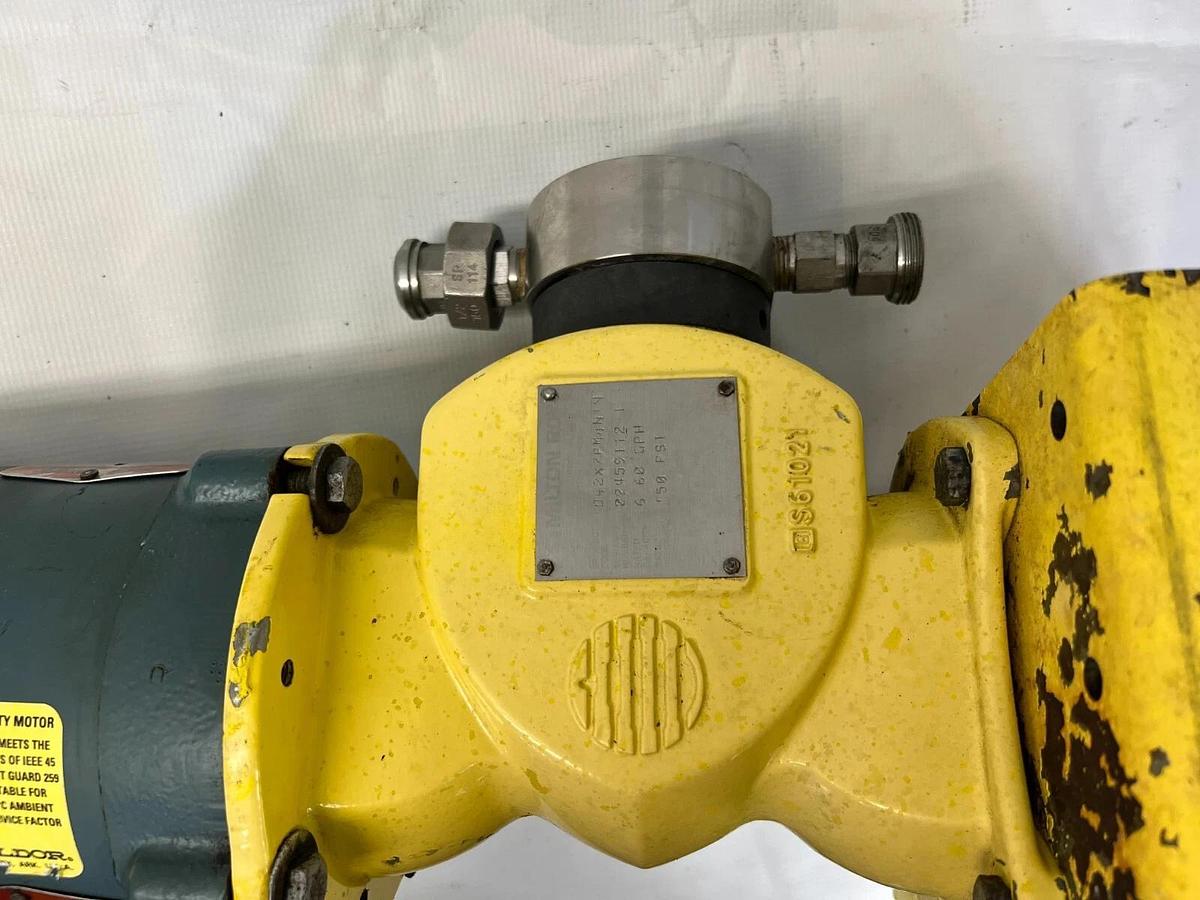 Used Milton Roy D42X7PM4N1N Pump w Reliance Electric Motor ( .5 HP, 1725 RPM)