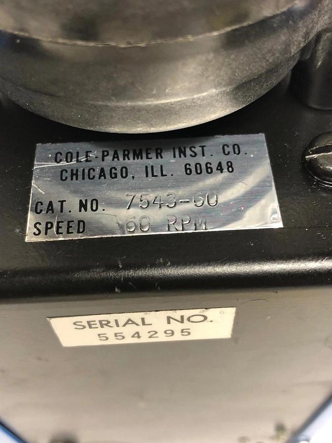 Used Cole Parmer Masterflex Pump Drive 7024-42 with Masterflex 7024 Head