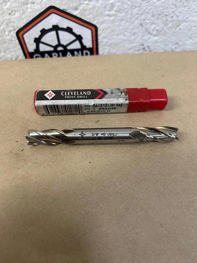 Used Cleveland Twist Drill C4 1212 Center Cutting, LIST 582, 3/8x3/8 S