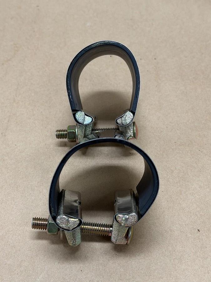 Stainless Steel Pipe Repair Clamp, 1 Bolt 2”x 3” - Lot of 2