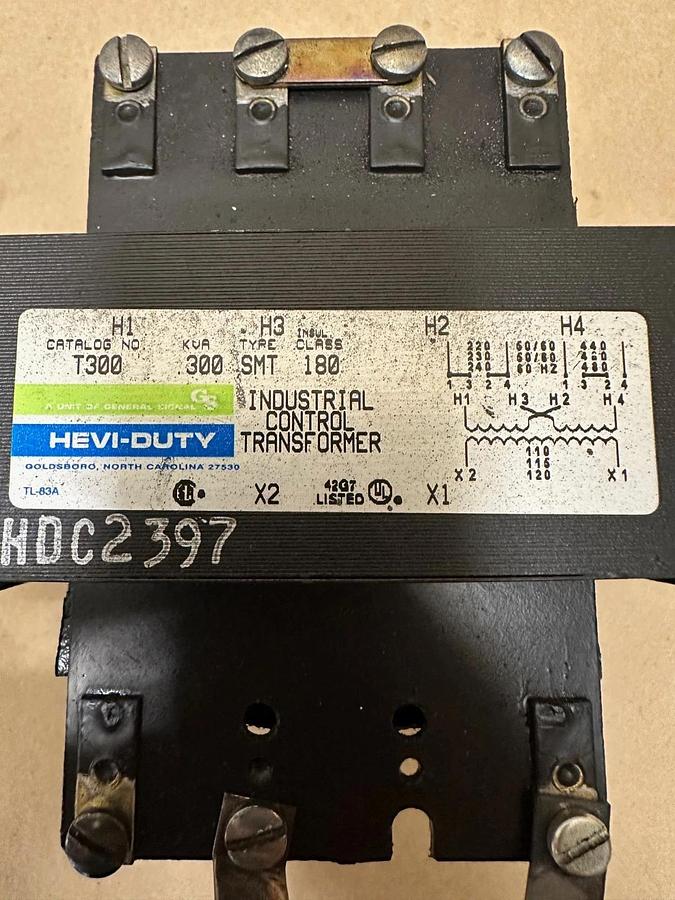 Used Hevi-Duty T300, .300Kva SMT Control Transformer