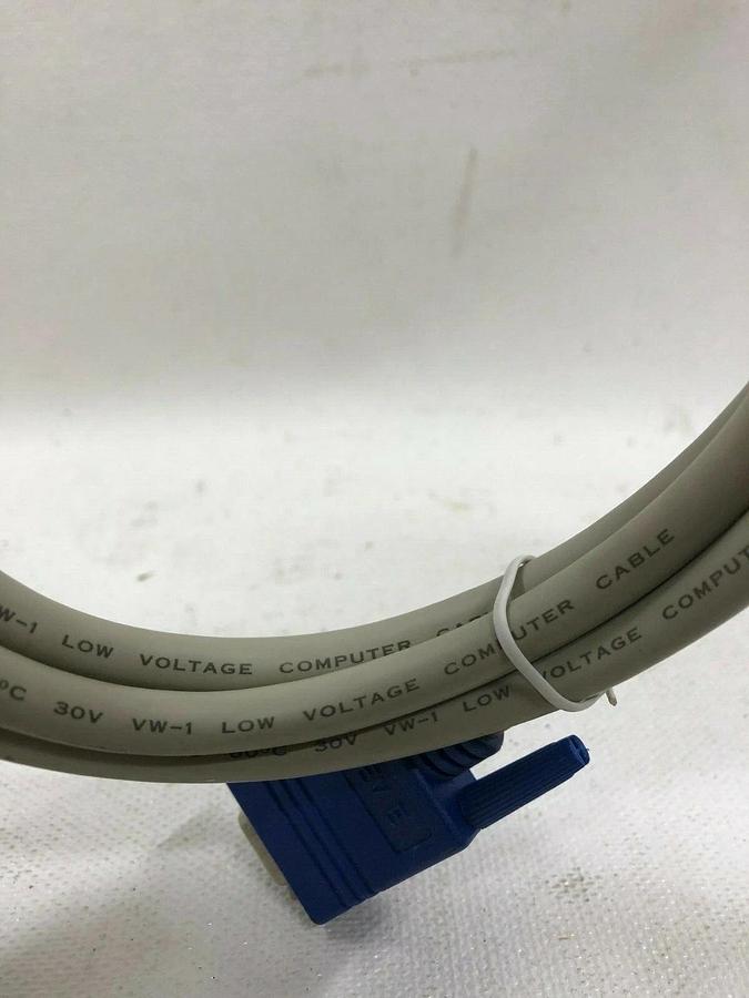Used AWM Style 2919 Low Voltage Computer Cable male to female, 5' long (LOT of 8)
