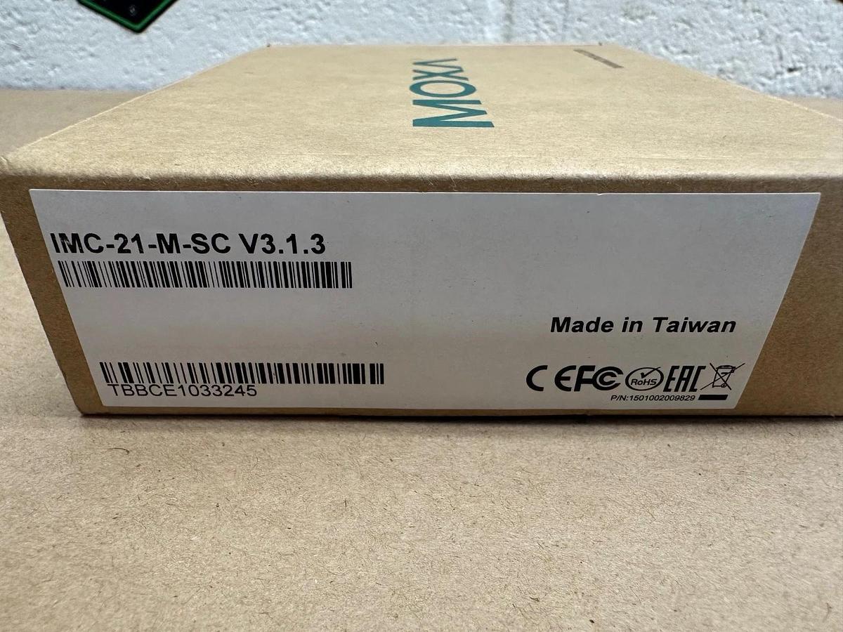 Used MOXA IMC-21-M-SC V3.1.3 Industrial Photoelectric Converter