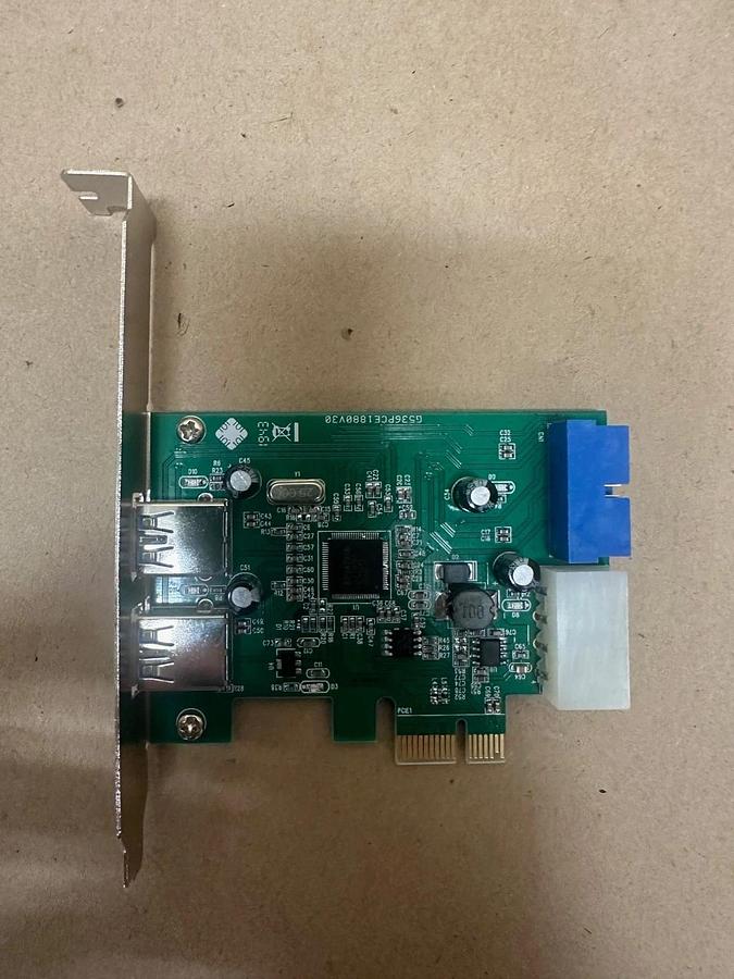 Used IOCREST SY-PEX20140 2/4 Ports USB3.0 PCI-Express Controller Card *NEW*