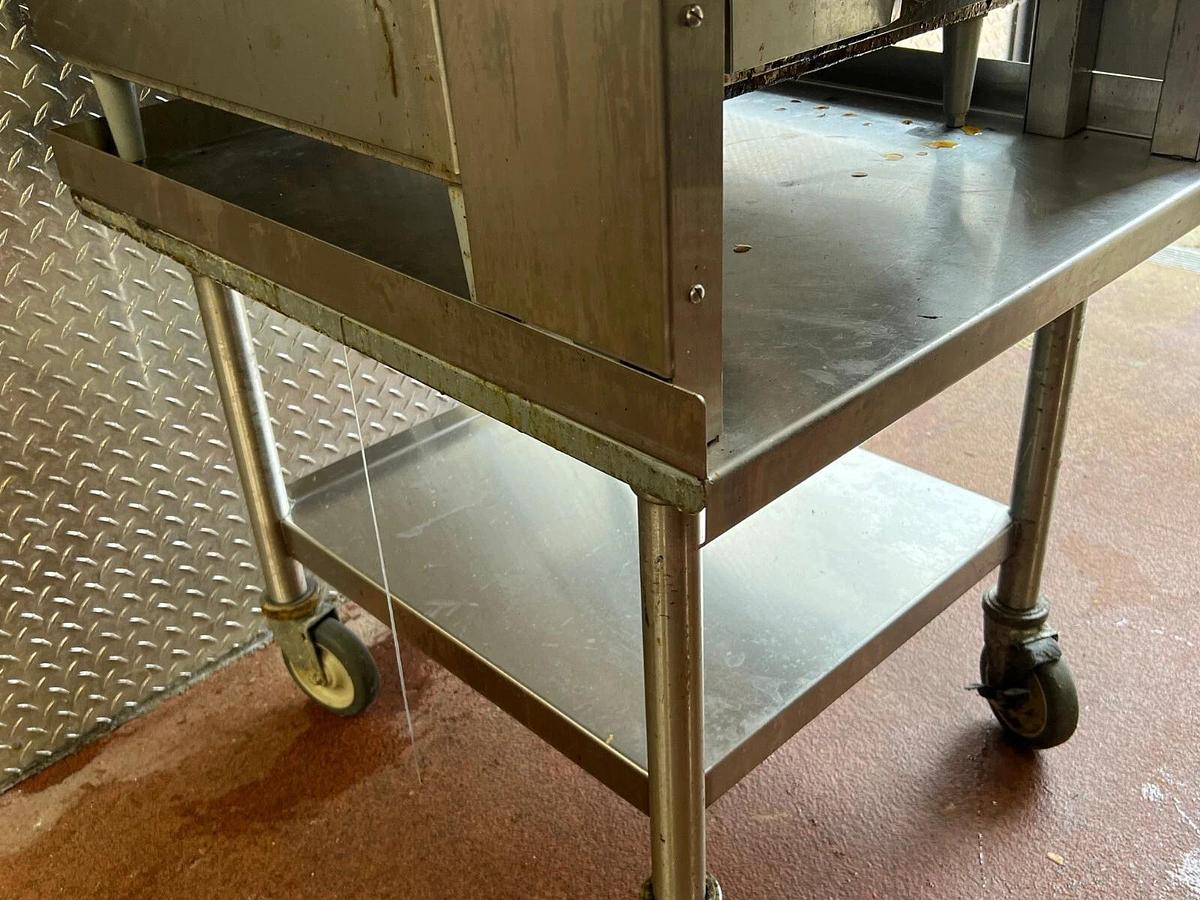 Used Select Stainless 30” x 24” x 36” Stainless Table with Casters