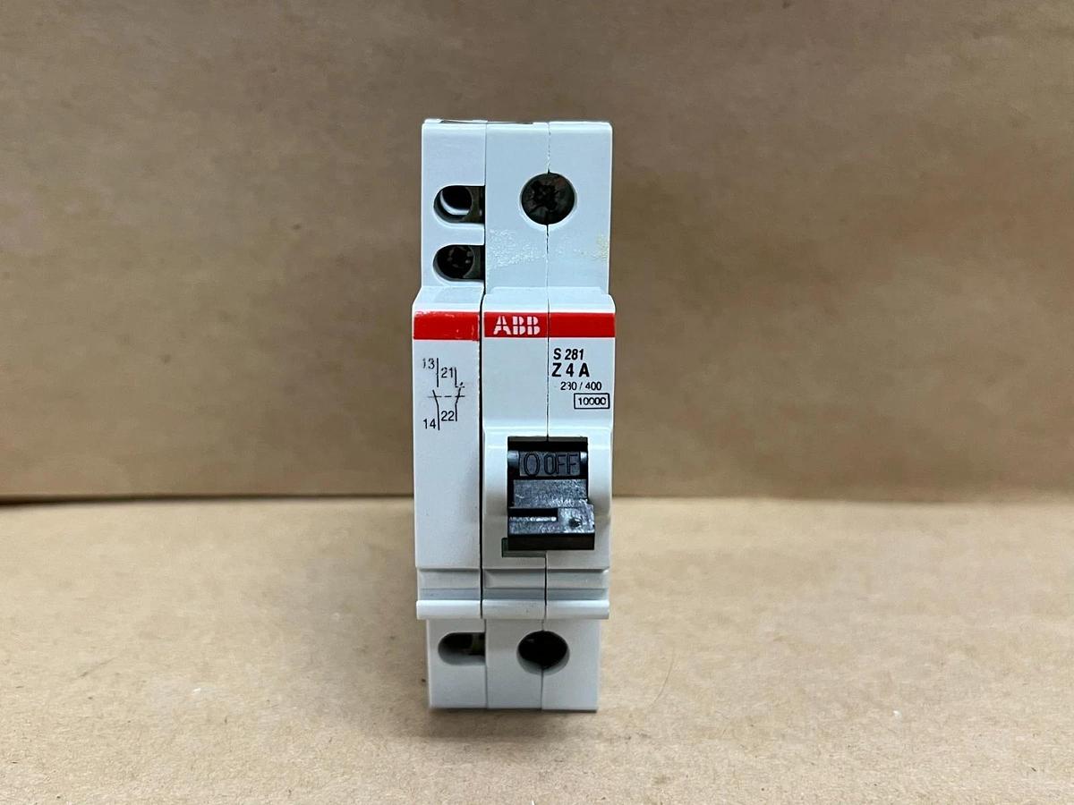 Used ABB S281-Z4A 4A, 1P Circuit Breakers - Lot of 5