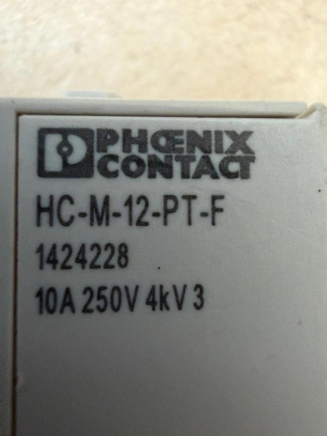 Used Phoenix Contact HC-M-12-PT-F Contact Insert Module