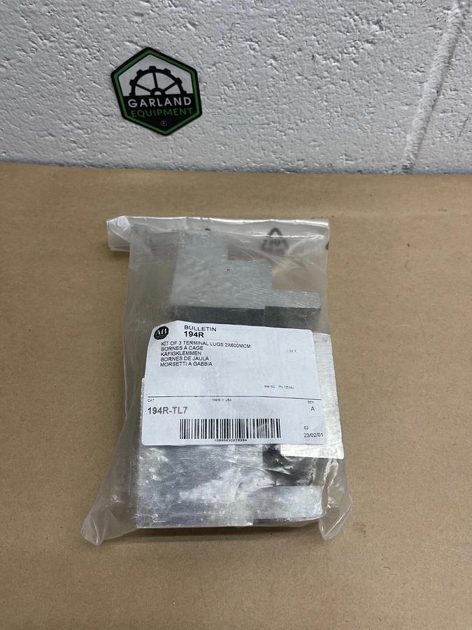 Allen Bradley 194R-TL7 Series A Kit of 3 Terminal Lugs 2x600MCM *FACTORY SEALED*