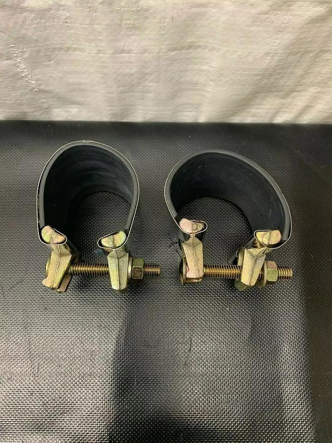 Used Stainless Steel Pipe Repain Clamp 2”x3” (Lot of 2)