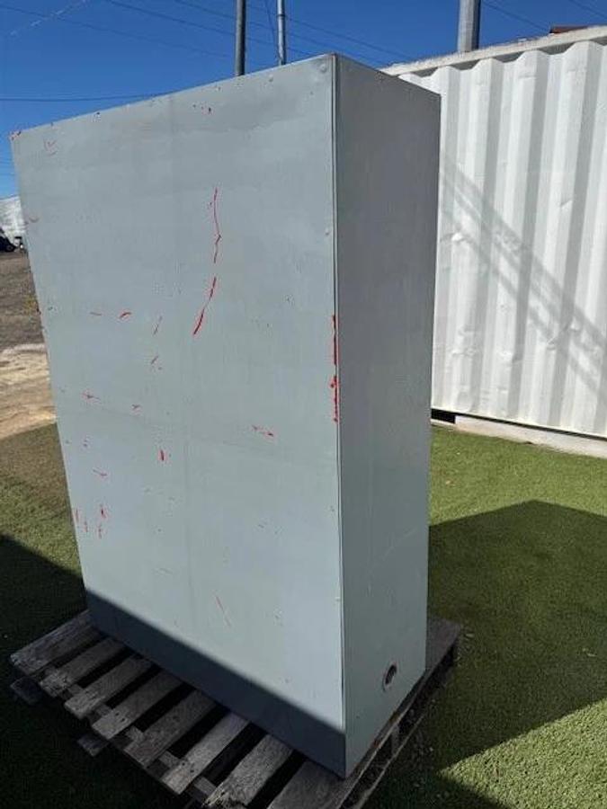 Used Containment Industrial Cabinet 2-Door, 4-Shelf Cabinet, W:40” D:16” H:62”