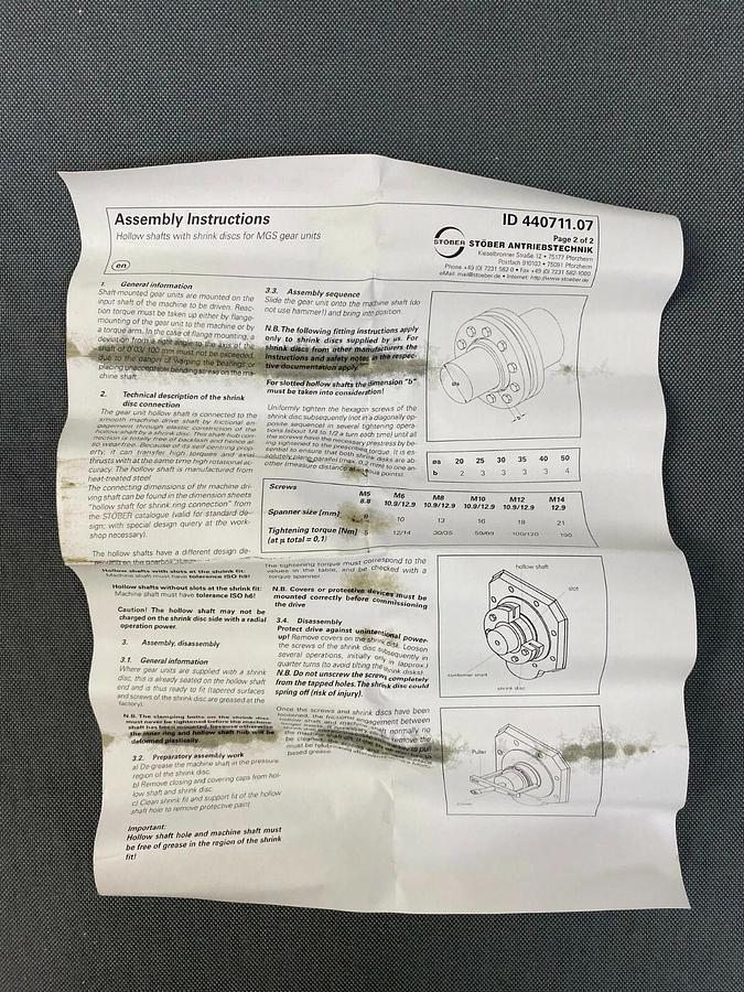 Strober K102SGD0115MQ10 Helical Bevel Gear Drive