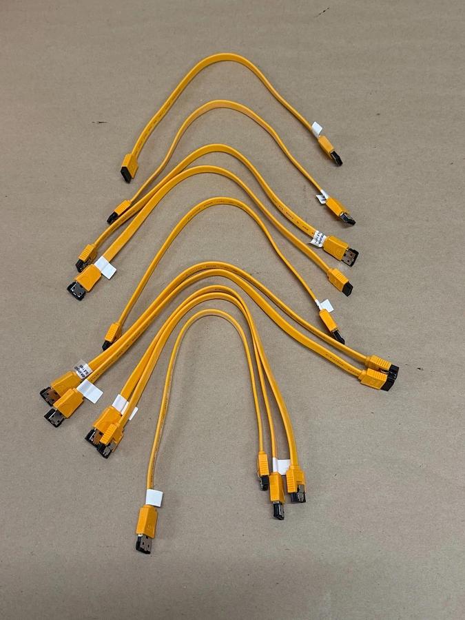 Space Shuttle-D 45R-XPC006-0201 26 AWG Serial ATA (SATA) Data Cable - Lot of 10