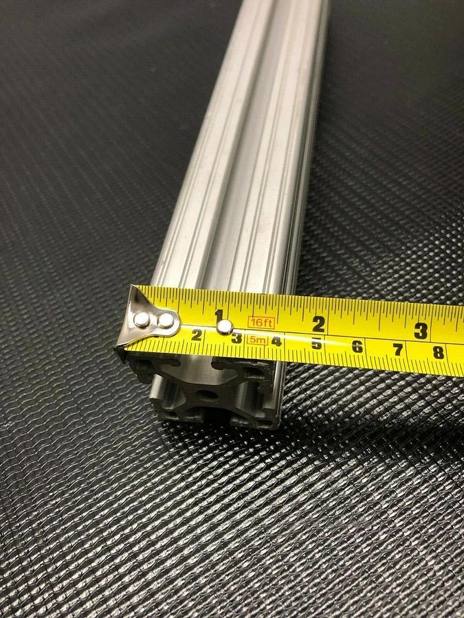 Used Lot of 7 Extruded Aluminum 80/20 T-Slot 1.5" x 1.5" 10-10 Clear Anodized Finish